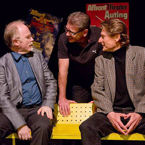 '25 Jahre AFFRONT THEATER': Fritz Popp, Peter Scholz, Manfred Koch (2014)